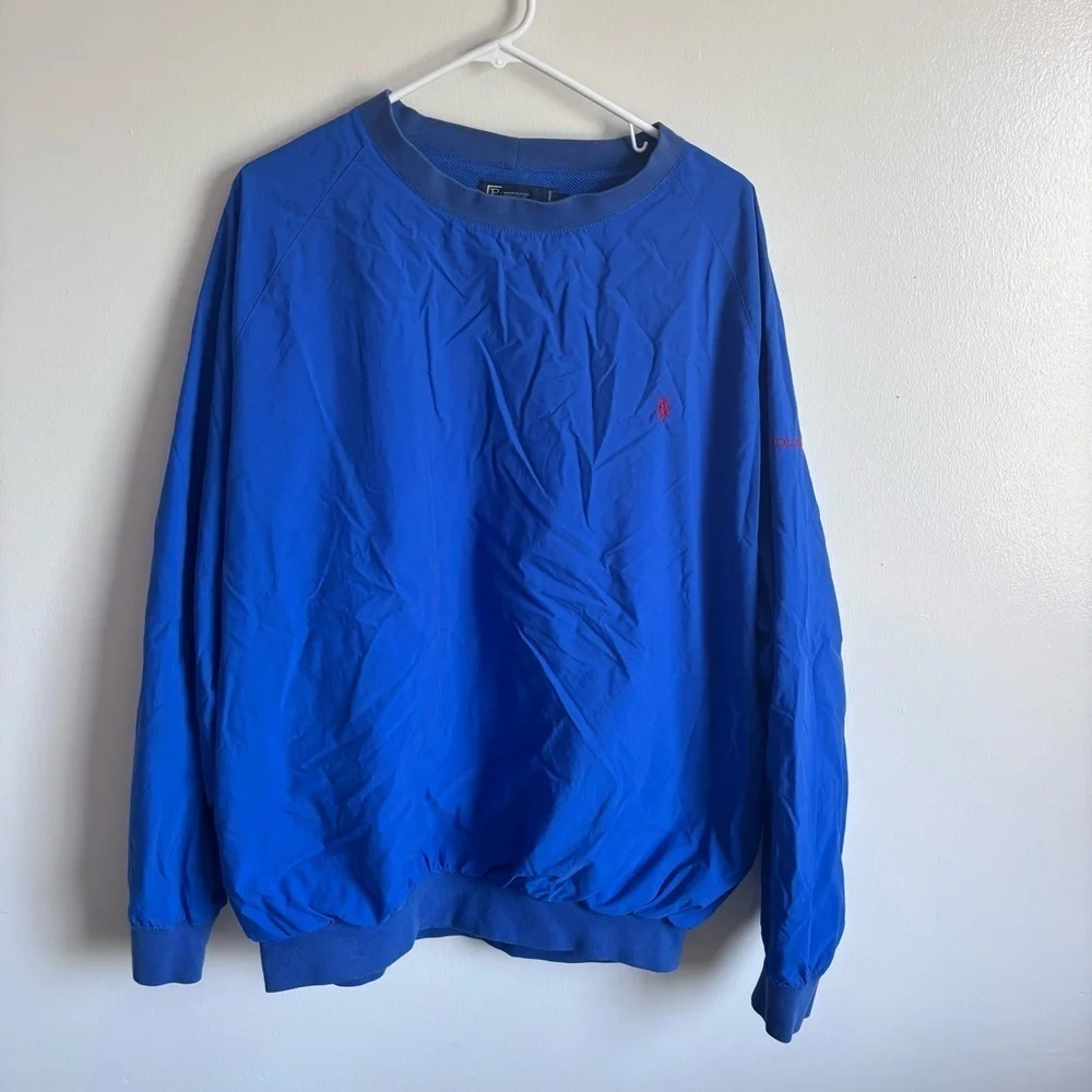 ⭐️⭐️⭐️Vintage Polo Ralph Lauren Windbreaker Golf Jacket Mens L 90s Pullover Logo